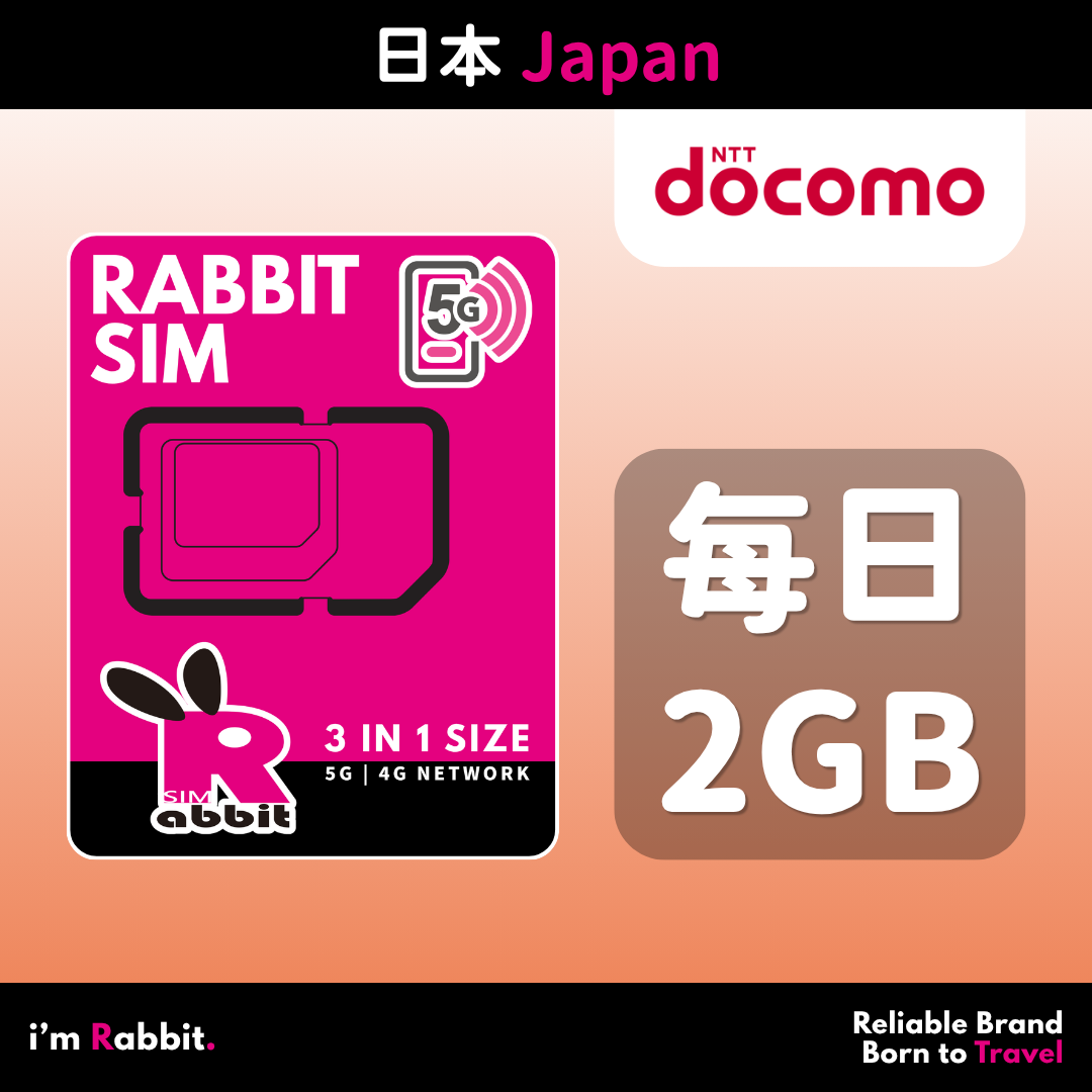 Japan 2GB/Day FUP Unlimited Data #Docomo