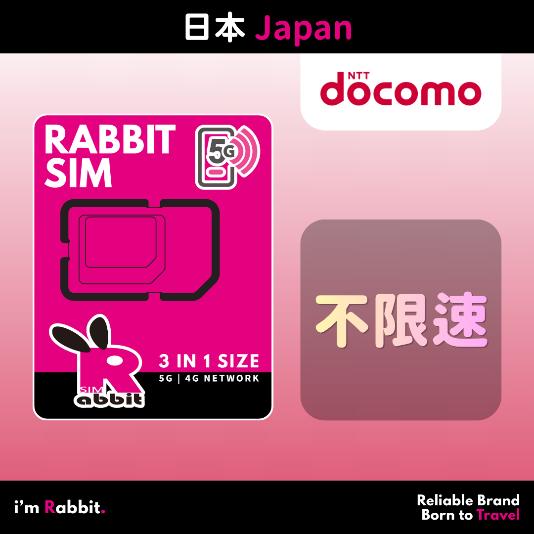 Japan Full-Speed Unlimited Data #Docomo